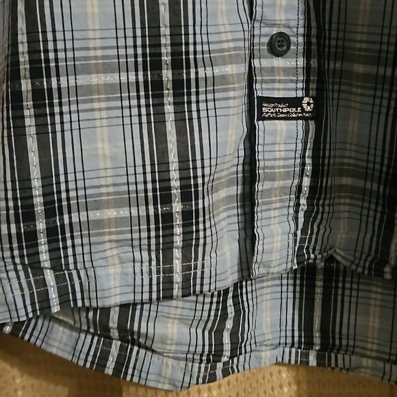 SOUTHPOLE  AUTHENTIC COLLECTION  MEN PLAID  SHIRT L - Picture 5 of 6